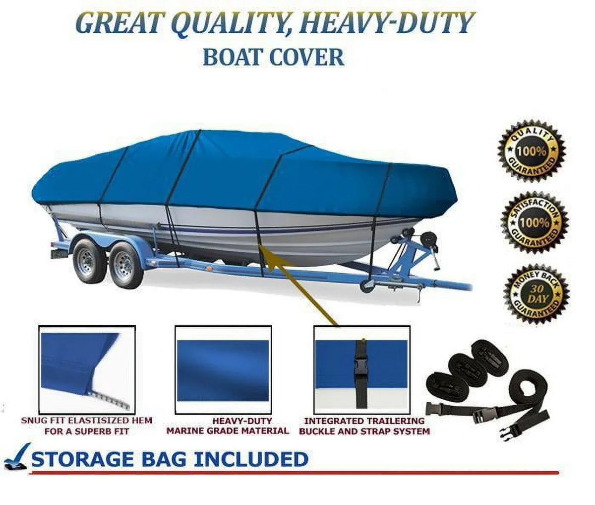 BLUE, top-notch superior vessel wrap matching for WEBBCRAFT 2150 COBRA CC I/O ALL YEARS