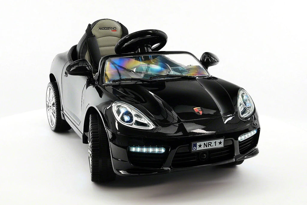 Kiddie Roadster 12V Kids Electric Ride-On Car with R/C Parental Remote | Black Metallic