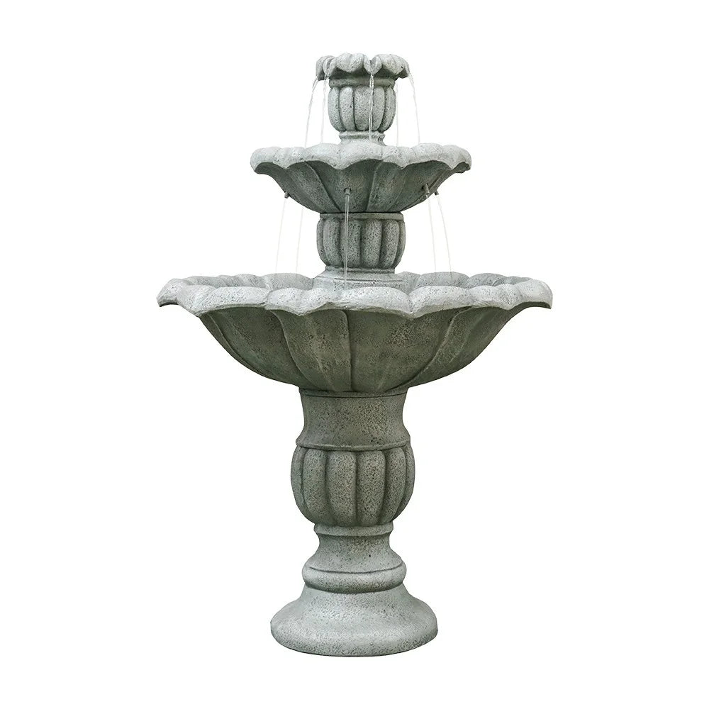 39In 3Tier Mediterranean Outdoor moisture Fountain Concrete Construction