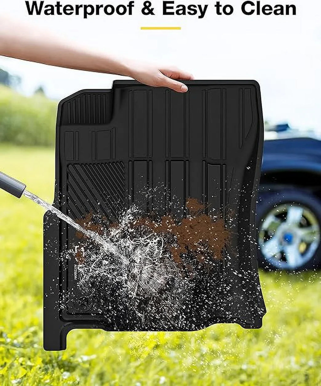 3W Floor Mats & Cargo Liner For Fit  4Runner 2013-2024/Lexus GX460 2014-2022 Custom Fit Floor Liners and Trunk Mat for 5 Seat 4Runner & GX460) 1st & 2nd Row Full Set Black Car Mats