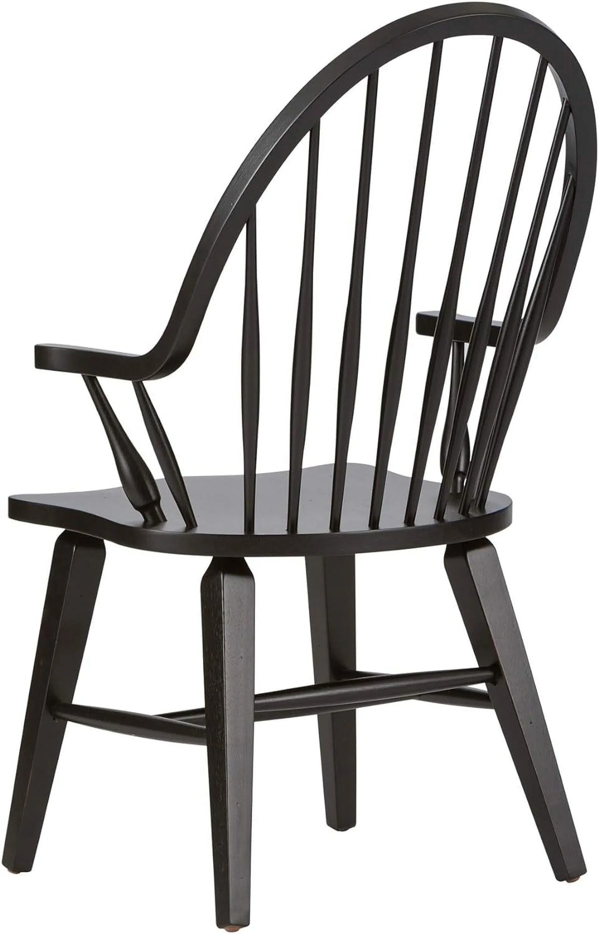Windsor Back Arm Chair, W25 X D25 X H41, Black
