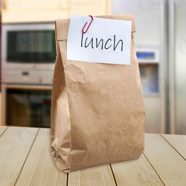 [1500 Count] Mini Brown Kraft Paper Bag (2 lb) Small - Paper Lunch Bags, Small Snacks, Gift Bags, Grocery, Merchandise, Party Bags (4 5/16" x 2 7/16" x 7 7/8") (2 Pound Capacity) by EcoQuality