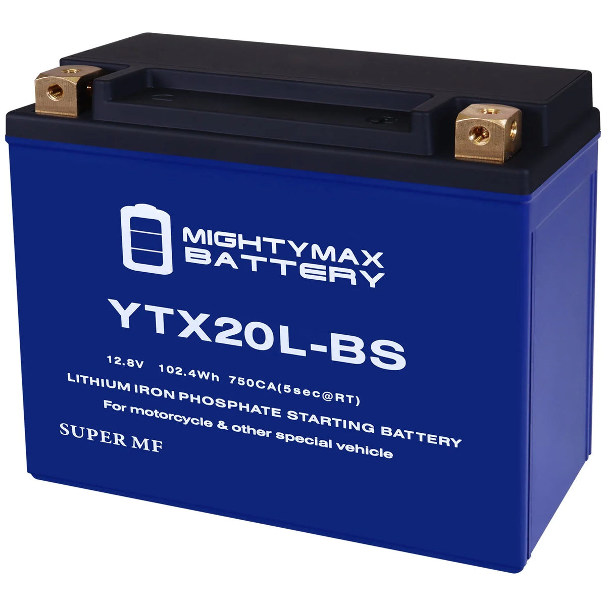 YTX20L-BS Lithium Replacement Battery suitable with Kawasaki Jet Ski JT900 STS, STX 97 - 05