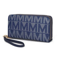 Danielle Milan M Signature Wallet Wristlet - Navy. MKF Collection by Mia K