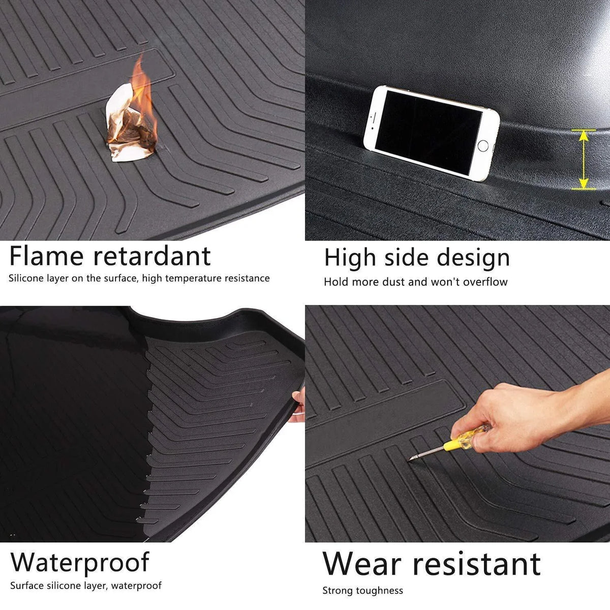 Cargo Mats Trunk Liner for  Highlander 2020-2023 Waterproof Custom Mat
