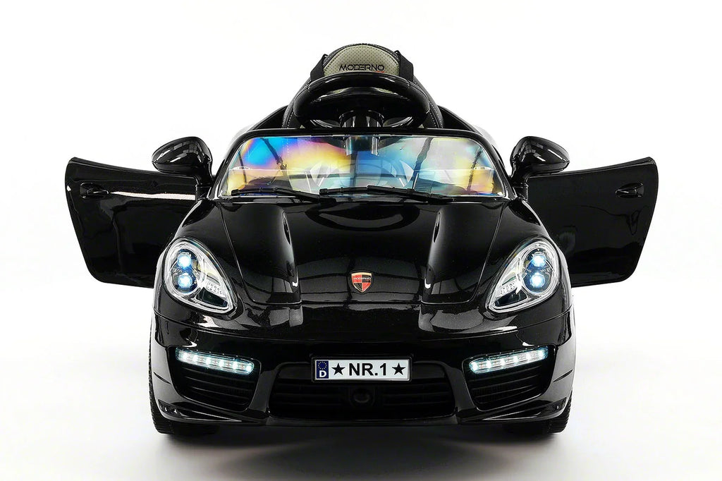 Kiddie Roadster 12V Kids Electric Ride-On Car with R/C Parental Remote | Black Metallic