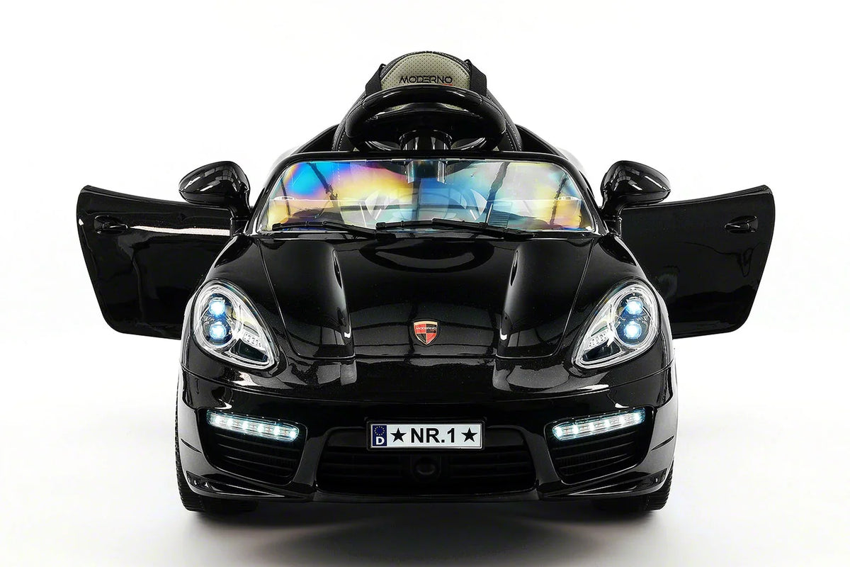 Kiddie Roadster 12V Kids Electric Ride-On Car with R/C Parental Remote | Black Metallic
