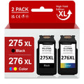 275XL 276XL Ink Cartridge for  Ink 275 and 276 PG-275 XL CL-276 XL High Capacity Combo Pack suitable with  PIXMA TS3500 TS3520 TS3522 TR4700 TR4720 TR4722 Printer (1 Black, 1 Tri-Color)