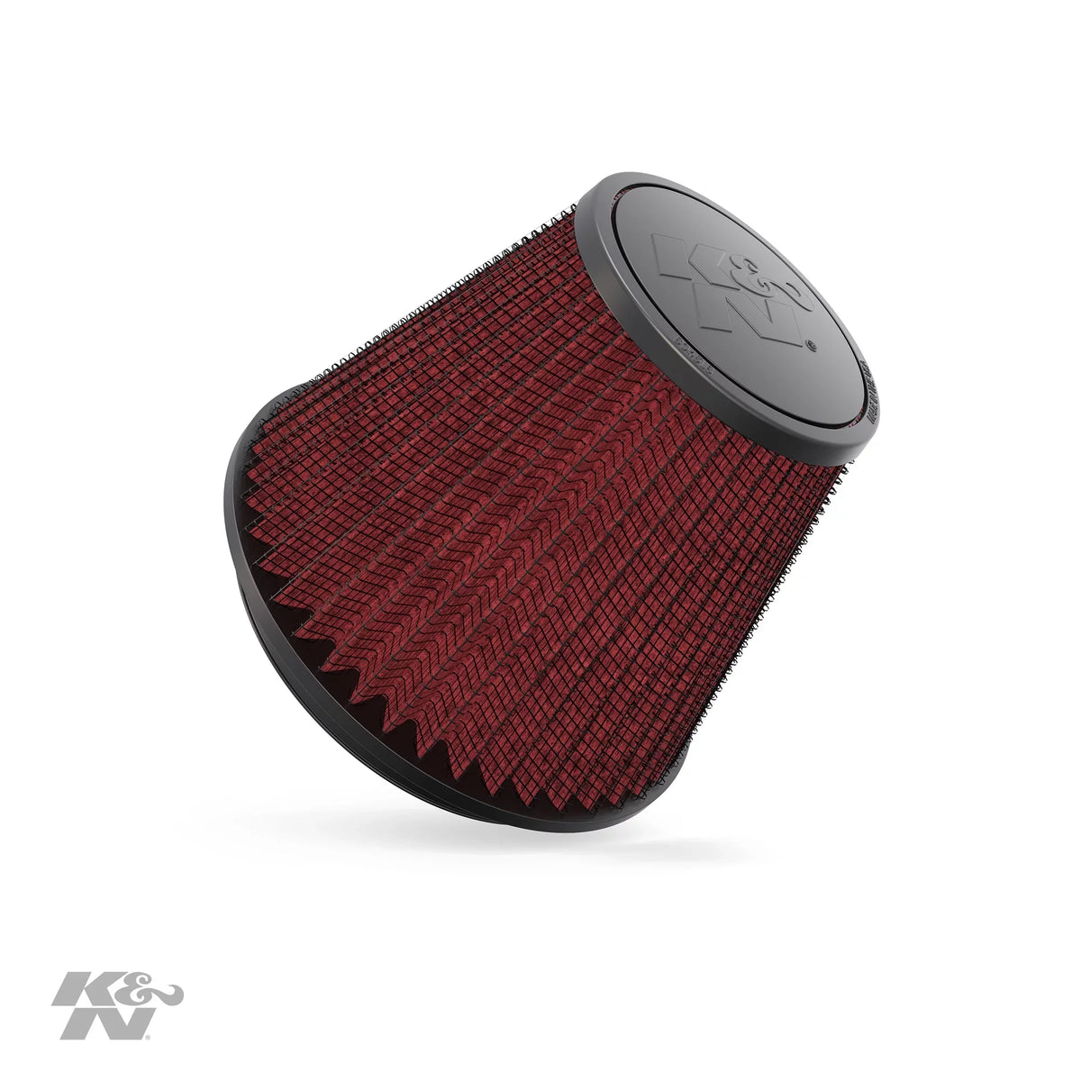 K&N Universal Clamp-On Engine Air Filter: Washable and Resuable: Round Tapered; 6 in (152 mm) Flange ID; 6 in (152 mm) Height; 7.5 in (191 mm) Base; 4.5 in (114 mm) Top , RF-1048