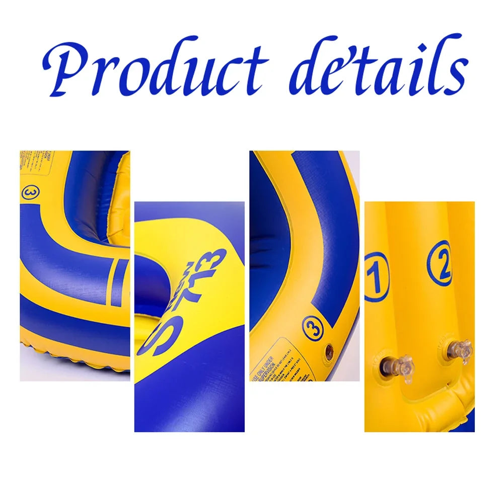 Eccomum 1-People PVC Inflatable ship liquid Sports Dinghy Fishing Rowing Raft Outdoor River Lake Kayak with 2 Paddle Oars