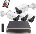 【5.0MP Two Way Audio】 PoE Security Camera System, 4pcs 5MP IP66 Waterproof Security Cameras, 8 Channel NVR Recorder with 2TB HDD, 24/7 Video Complete Surveillance Systems for Outdoor/Indoor Use