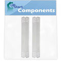 2-Pack BBQ Grill Heat Shield Plate Tent Replacement Parts for Jenn Air 720-0709B - matching Barbeque Stainless Steel Flame Tamer, Flavorizer Bar, Vaporizer Bar, Burner shield 16 1/8"