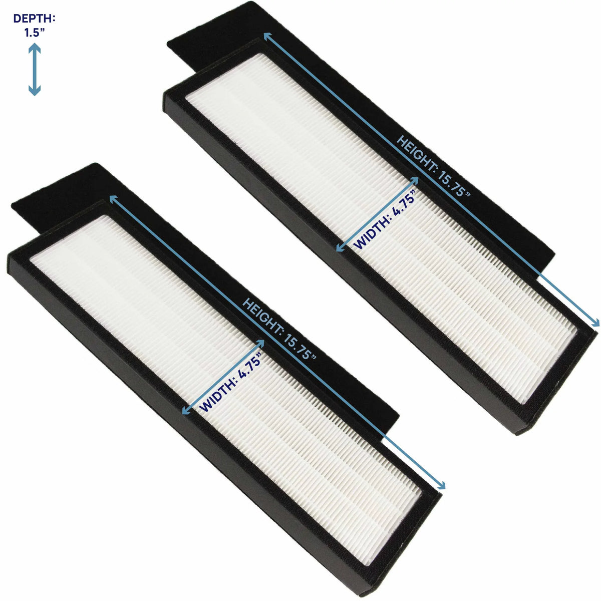 Filter Bros HEPA Filter B Replacement suitable With GermGuardian FLT48252PK - AC4825, AC4870, AC4825DLX, Home Air Cleaner Guardian Purifiers with Technologies, AC4900CA, CDAP4500BCA, and CDAP4500WCA