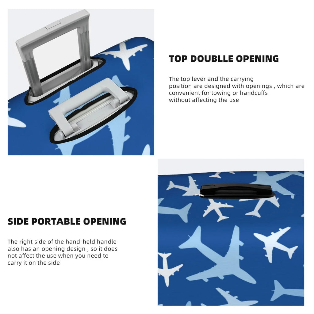 Lukts Airplanes In The Sky Elastic Travel Luggage shield Suitcase Protector Bag,Anti-Scratch,Dust-Proof Washable Suitcase Sleeve For Kid Adult,S (For 18-32 Inch Luggage)
