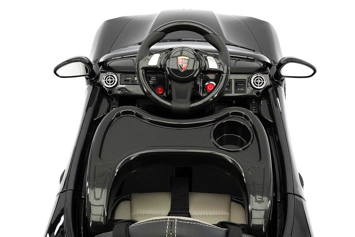 Kiddie Roadster 12V Kids Electric Ride-On Car with R/C Parental Remote | Black Metallic