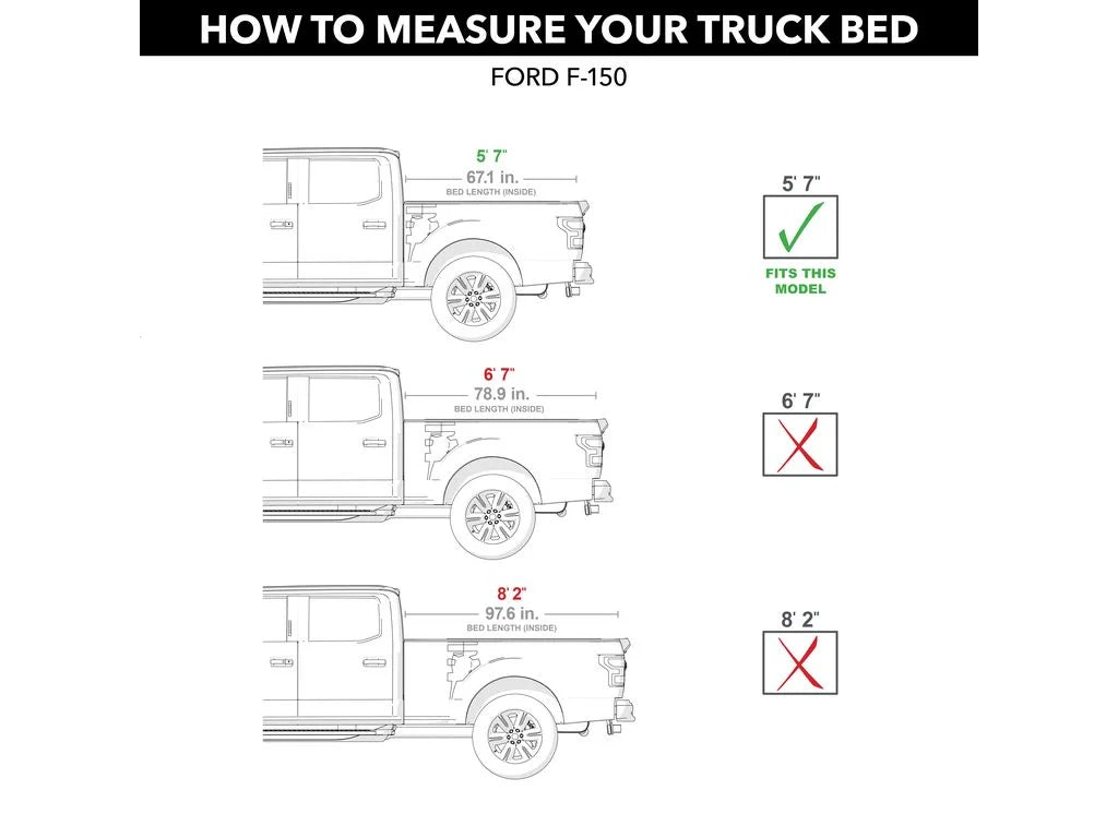 BAK by RealTruck BAKFlip G2 Hard Folding Truck Bed Tonneau protector | 226329 | appropriate with 2015 - 2020  F-150 5' 7" Bed (67.1")