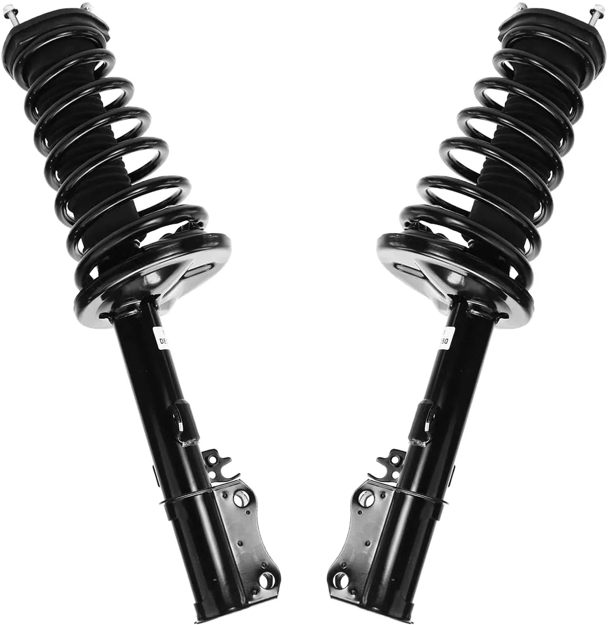 Detroit Axle - Rear Struts Sway Bars for 1997-2001  Camry 2.2L, 1999-2003 Solara Complete 2 Struts w/Coil Springs 2 Rear Sway Bar Links 1998 2000 Replacement Ready Struts Assembly