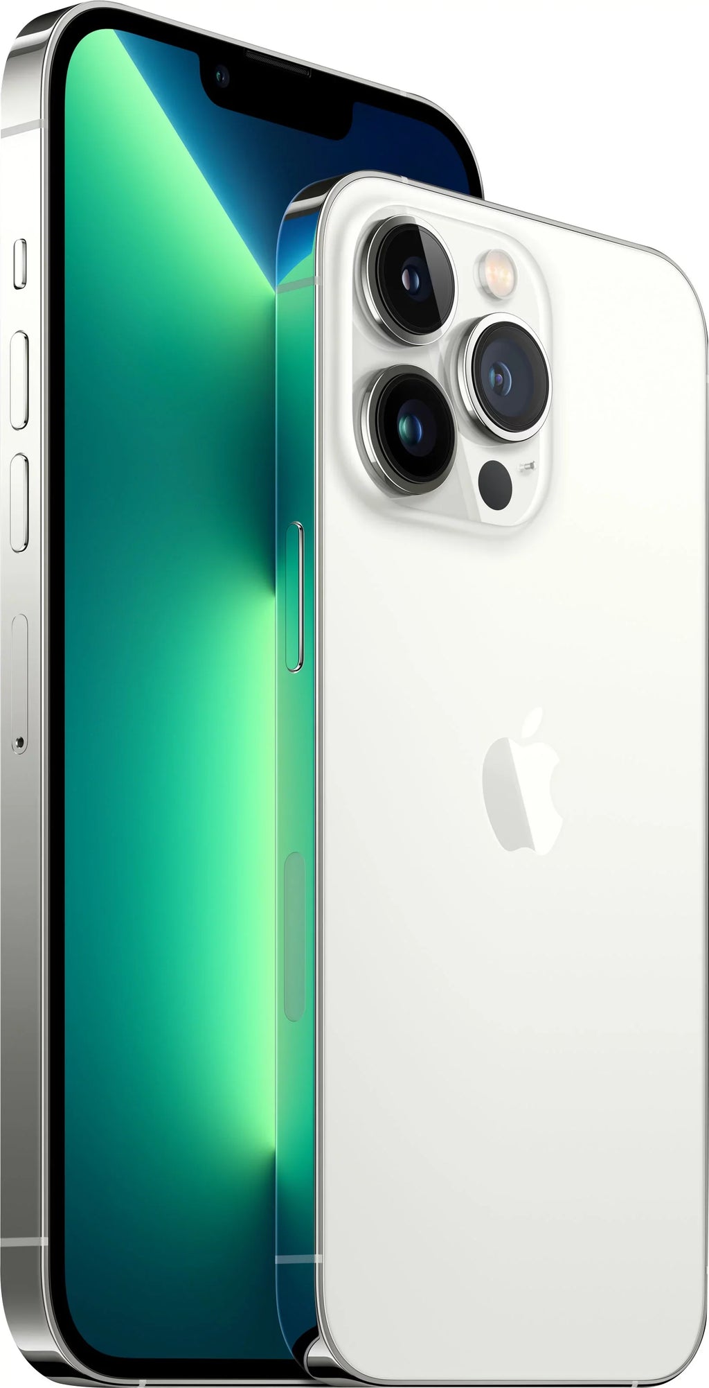 Used  iPhone 13 Pro Max 128GB Silver (Cricket Wireless) MLKM3LL/A Used Good Condition