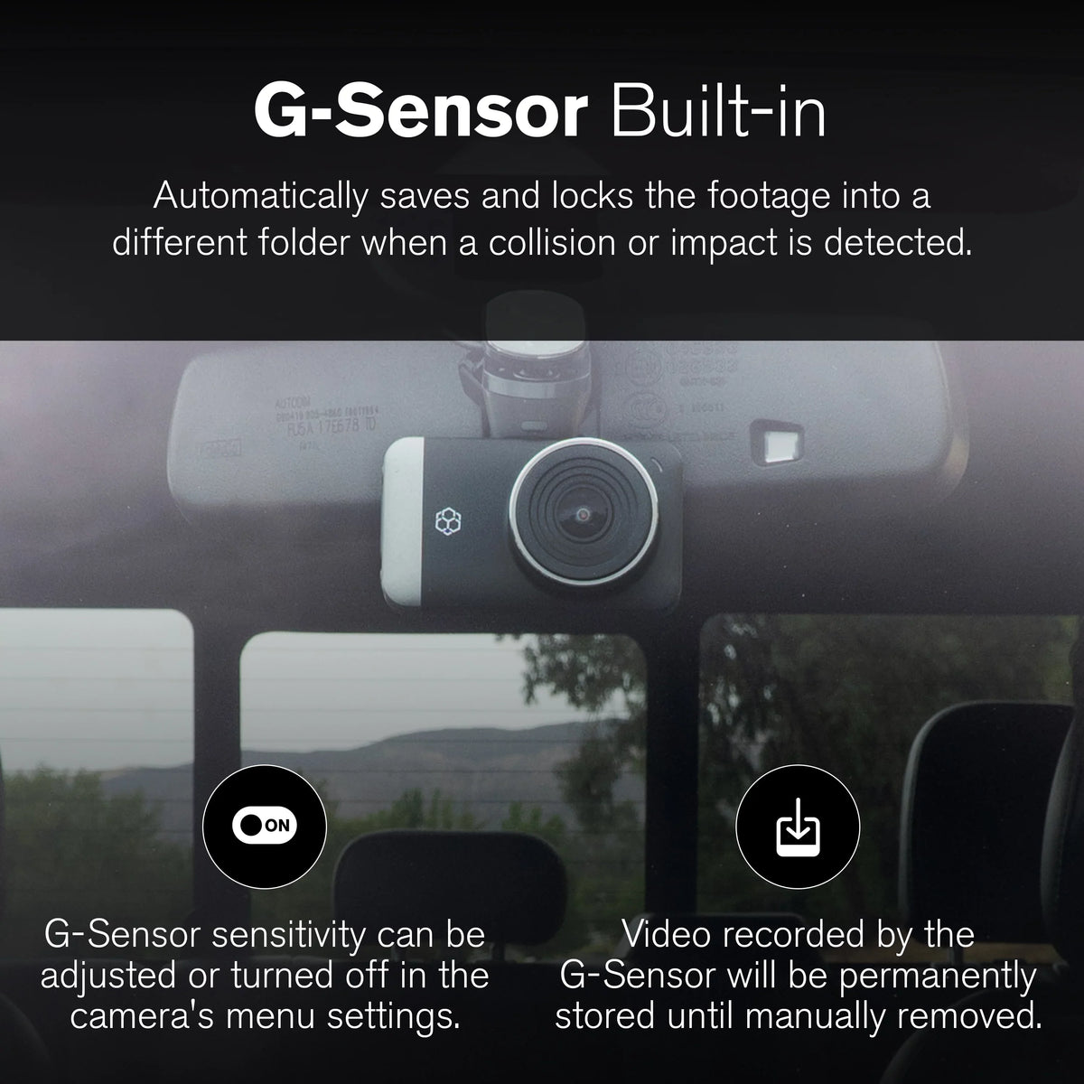 G-Sensor Technology with Park and Record Mode. Yada 4K Roadcam Pro GPS with App, 150 Degree Wide Angle Lense, 3" LCD Screen, UHD Resolution High Dynamic Range for Day/Night