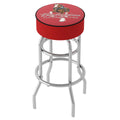 Trademark Gameroom Budweiser Clydesdale Red Bar Stool with Padded Seat