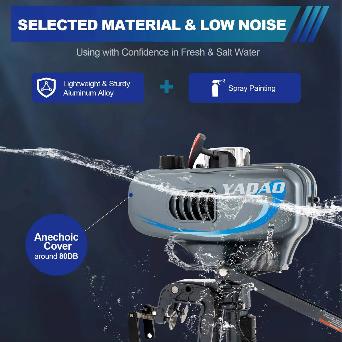 WUZSTAR 2 Stroke 3.5HP Outboard Motor Fishing ship Engine W/CDI moisture Cooling System