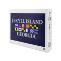 Jekyll Island, Georgia, Nautical Flags (19x27 inches, Premium 500 Piece Jigsaw Puzzle for Adults and Family, Made in USA)