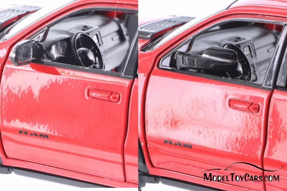 2019 Dodge Ram 1500 Crew Cab Rebel Pickup Truck, Red - Showcasts 79358/16D - 1/24 scale Diecast Model Toy Car (Brand New but NO BOX)