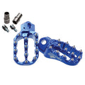 Fastway Evo Air Motorcycle Foot Pegs Kit Blue matching With Sherco 250 SEF-R Six Days 2017