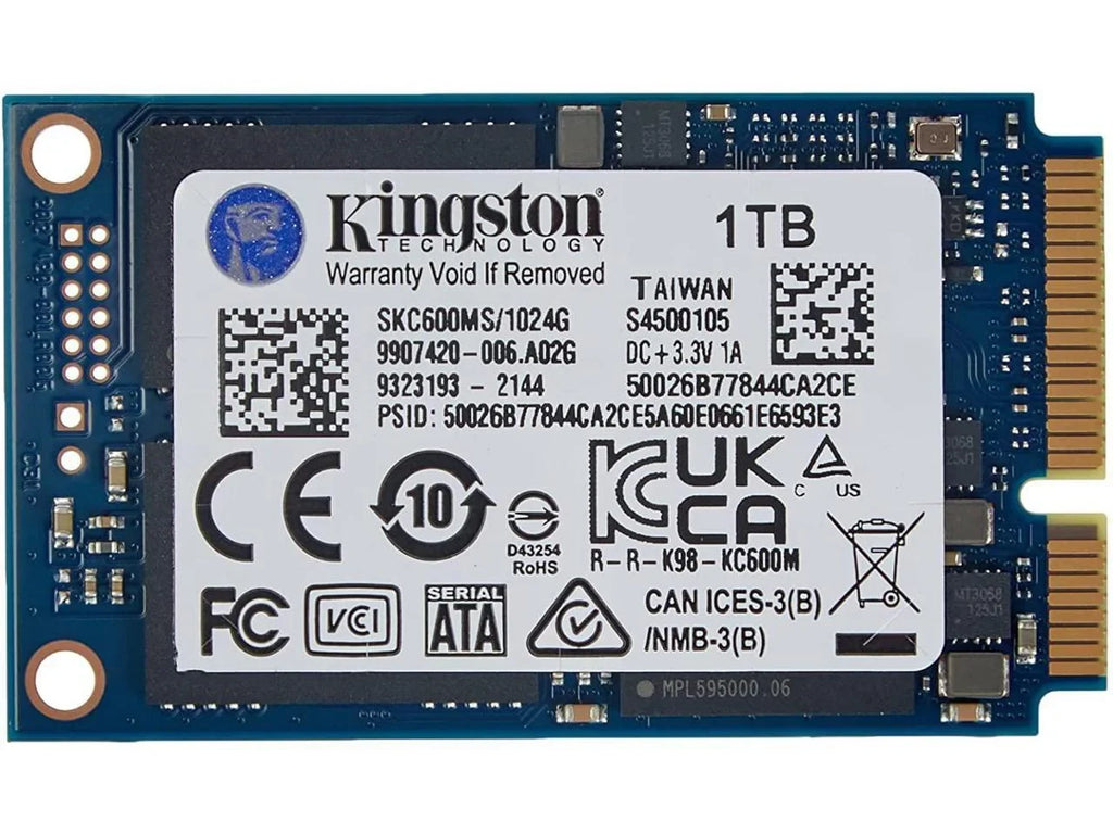 1024G SSD KC600 SATA3 MSATA