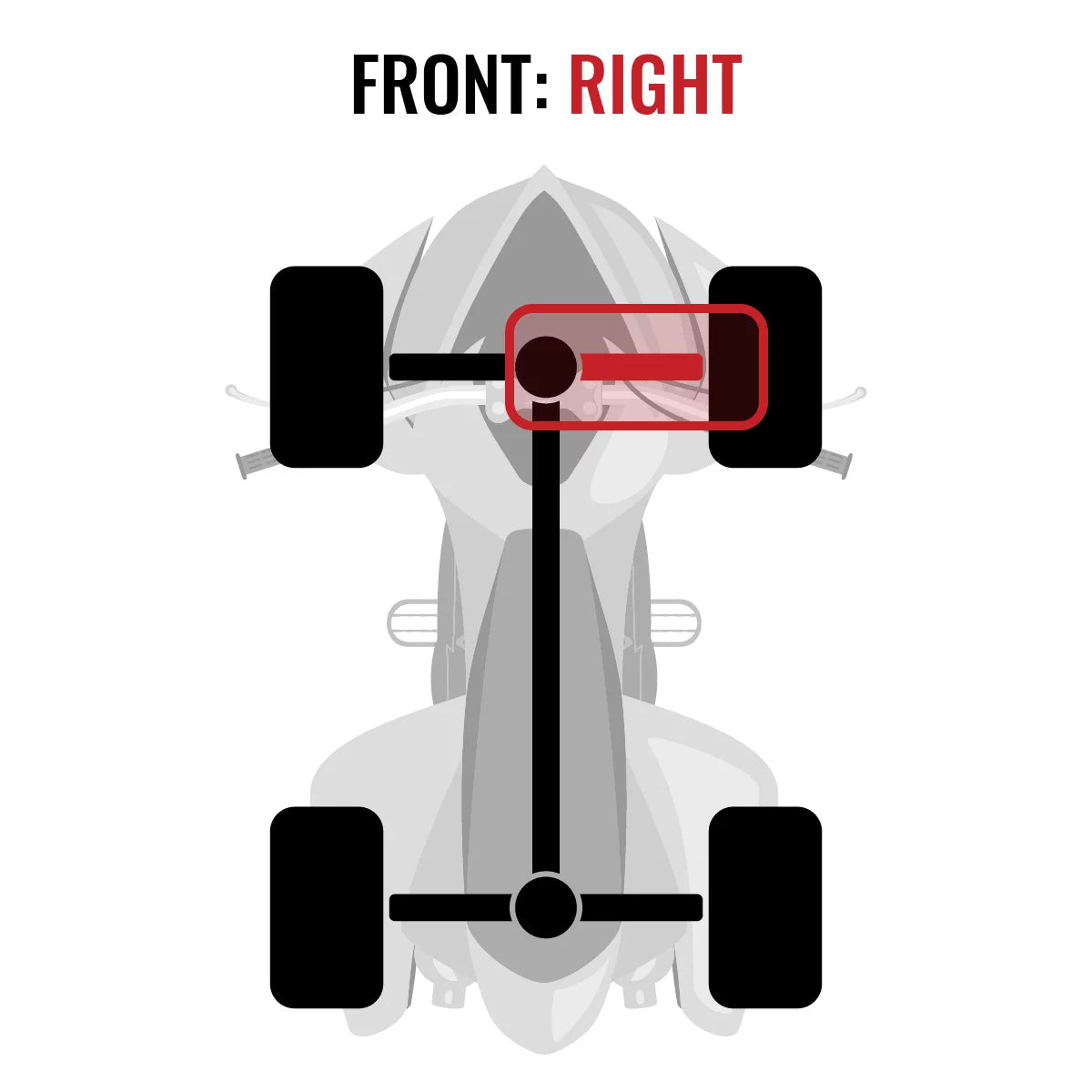 Sixity XTA Front Right Axle suitable with Yamaha YFM700 Grizzly FI 4x4 Auto EPS SE 2014-2015