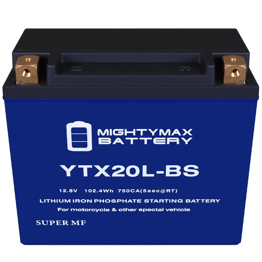 YTX20L-BS Lithium Replacement Battery suitable with Kawasaki Jet Ski JT900 STS, STX 97 - 05
