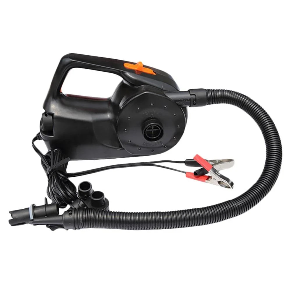 100W Car Rechargable Pump Electric Inflatable Air Pump for Kayak ship Swimming Pool Air Cushions Ball Auto Portable Blower