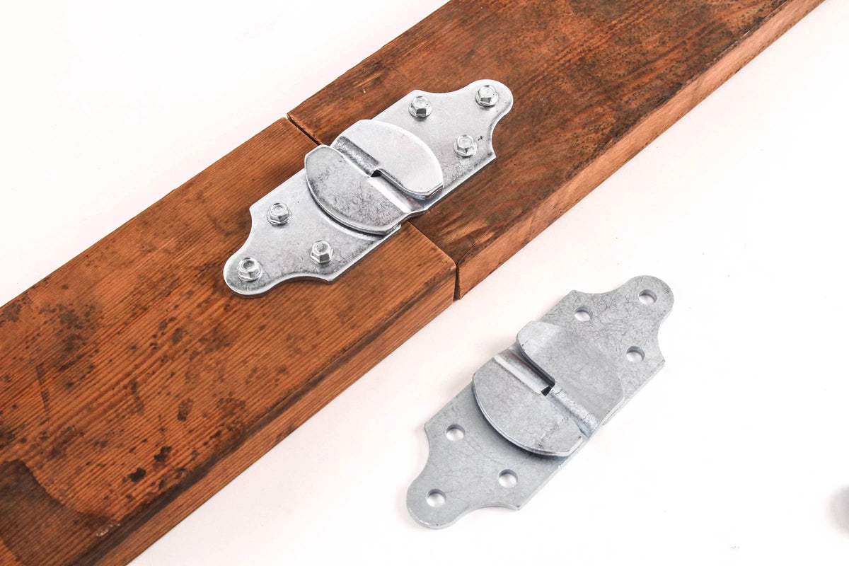 Red Hound Auto Qty 8 Straight Brackets Wood Sides Stake Body Utility Latch Rack Gate Trailer 8pc Panel Connector
