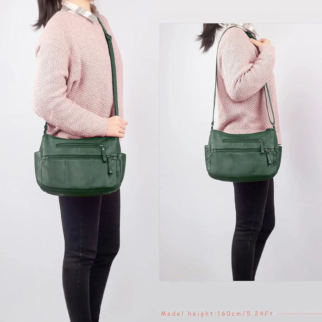 VOLGANIK ROCK Purses for Women Soft PU Leather Shoulder Bag Ladies Crossbody Purse and handbags Lightweight Pocketbook