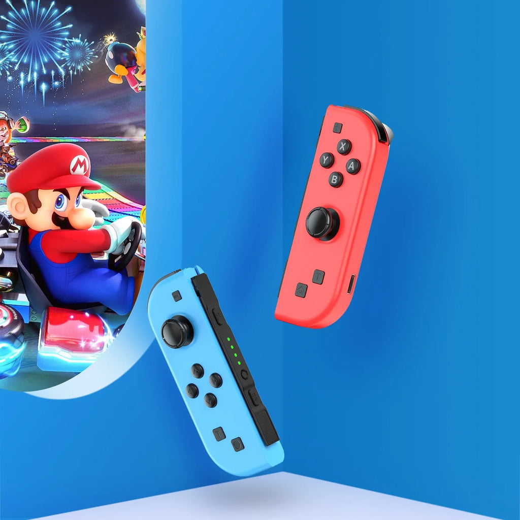 Bonadget Joypad for Nintendo Switch Controller, Wireless Joy-con Controller for Switch/Oled Joy-con Remote Controller with Wake-up Function Support Motion Control/Dual Vibration