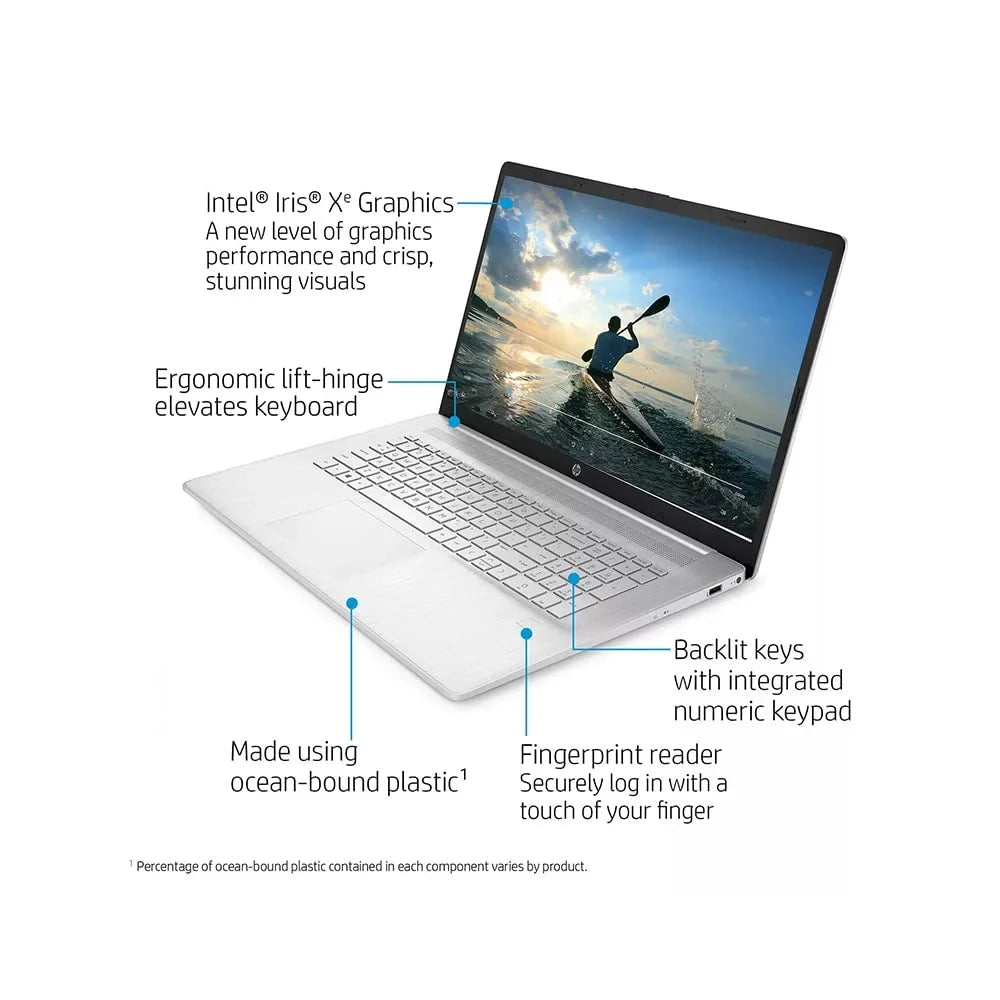 2021 17.3" FHD IPS Laptop Computer, 11th Generation  Core i7-1165G7, 16GB RAM, 1TB PCIe SSD, Backlit Keyboard,  Iris Xe Graphics, HD Webcam, HD Audio, Windows OS, Silver, 32GB USB Card