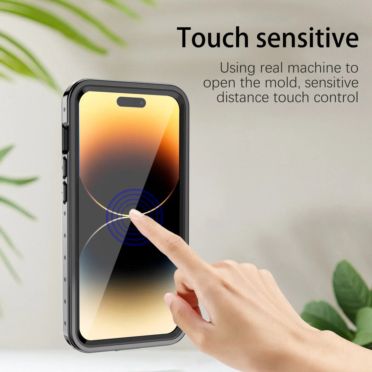 SaniMore for iPhone 14 Pro Max 6.7" 2022 Case with Built-in Screen Protector Dustproof Strong Drop immune Full Body Protective Waterproof wrap for iPhone 14 Por Max 6.7 2022, Clear