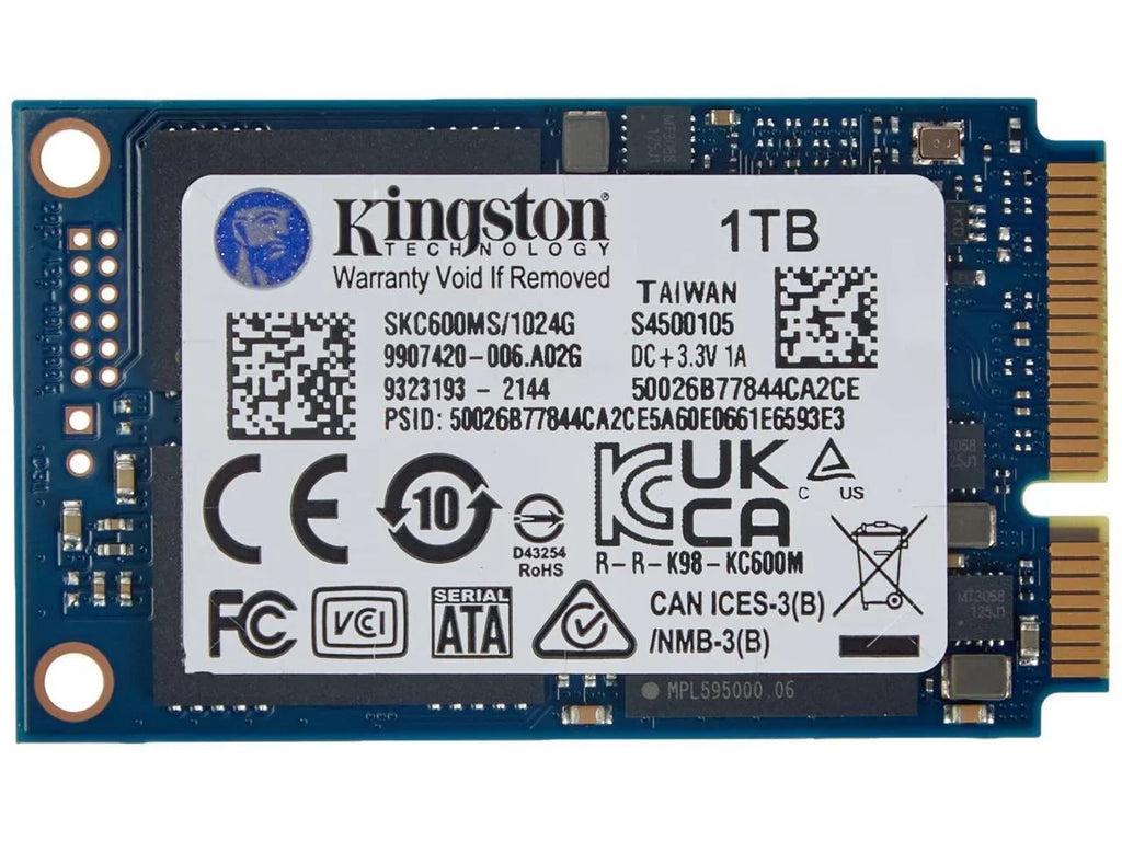 1024G SSD KC600 SATA3 MSATA
