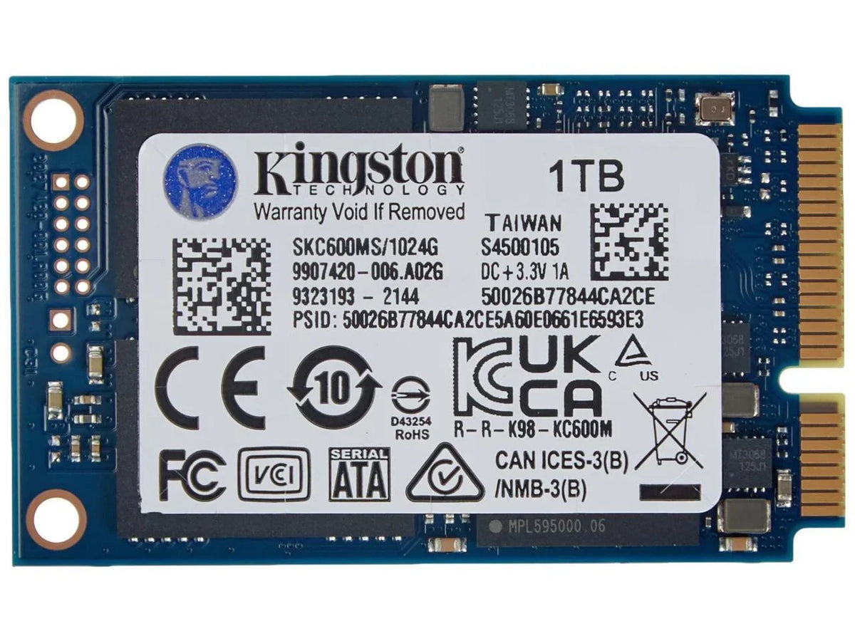 1024G SSD KC600 SATA3 MSATA