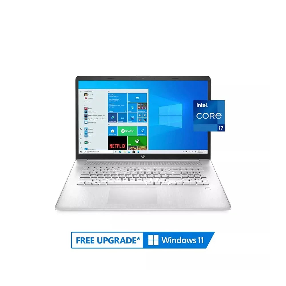 2021 17.3" FHD IPS Laptop Computer, 11th Generation  Core i7-1165G7, 16GB RAM, 1TB PCIe SSD, Backlit Keyboard,  Iris Xe Graphics, HD Webcam, HD Audio, Windows OS, Silver, 32GB USB Card
