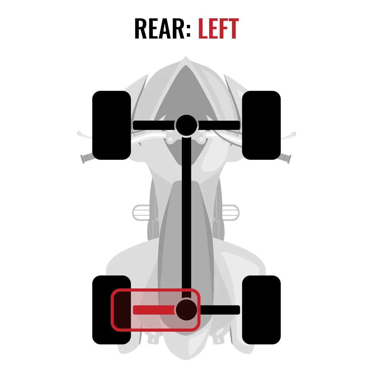 Sixity XT Rear Left Axle matching with Can-Am Outlander 1000 2015 - EFI 4X4