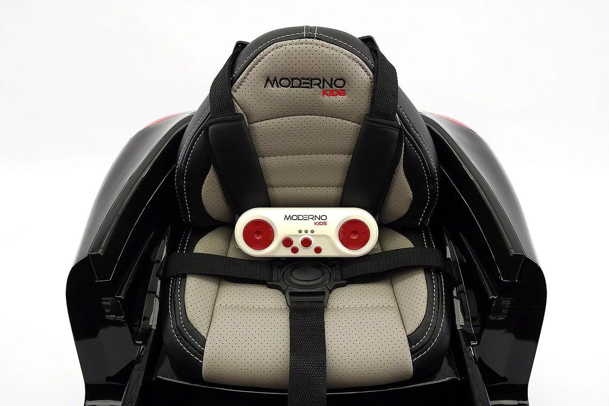 Kiddie Roadster 12V Kids Electric Ride-On Car with R/C Parental Remote | Black Metallic