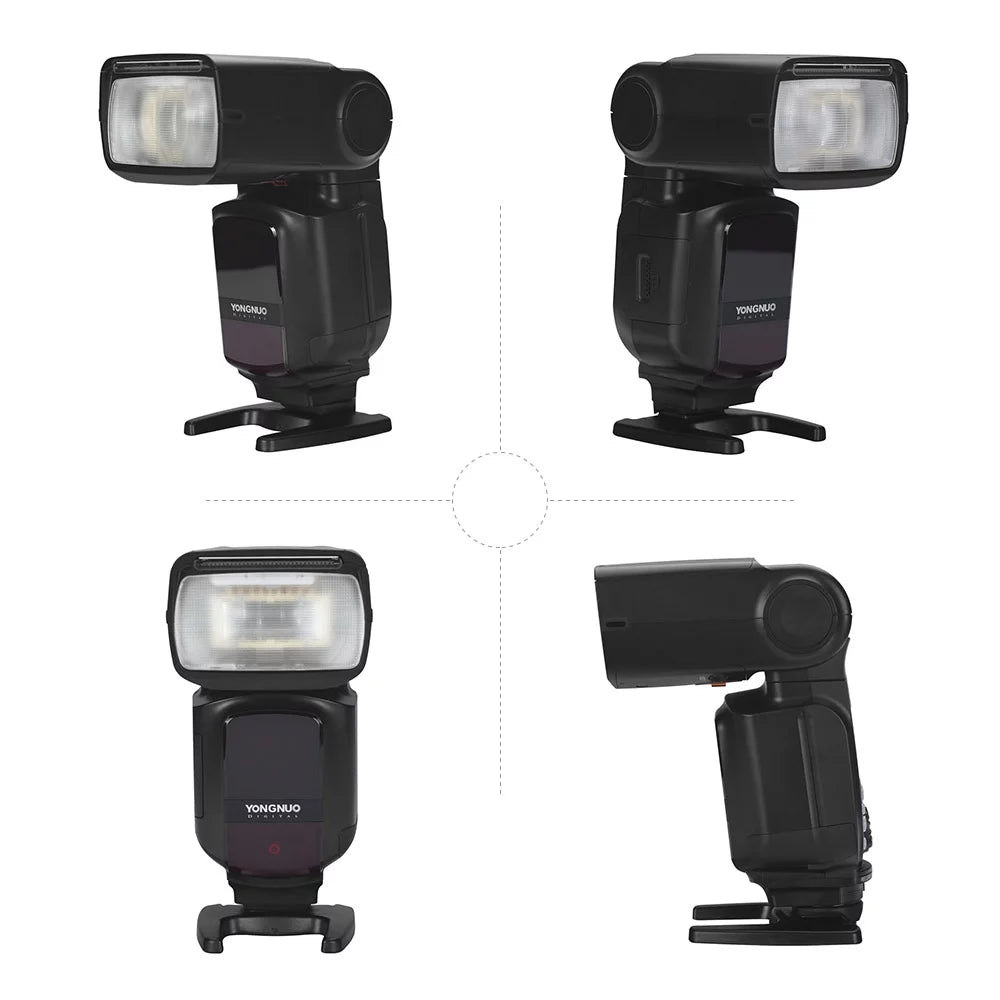 YONGNUO YN968N II Wireless TTL Speedlite Flash with Built-in 5600K LED Light - 1/8000s HSS for  DSLR Cameras, matching with YN622N YN560 Wireless System