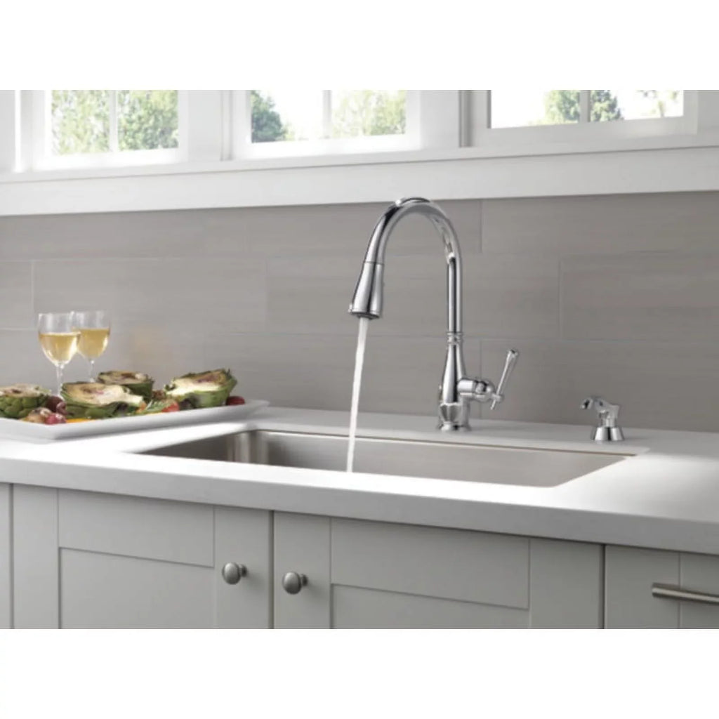 Delta Charmaine One Handle Chrome Pulldown Kitchen Faucet