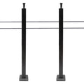 Cable Railing Post Stainless Steel Square Fence Post Level Two Sides Pre-Drilled for Wood Concrete Level Deck Cable Railing System 36''x2''x2''