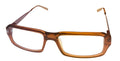 Converse Mens Ophthalmic Eyeglass Soft Rectangle Plastic Frame Digital Brown