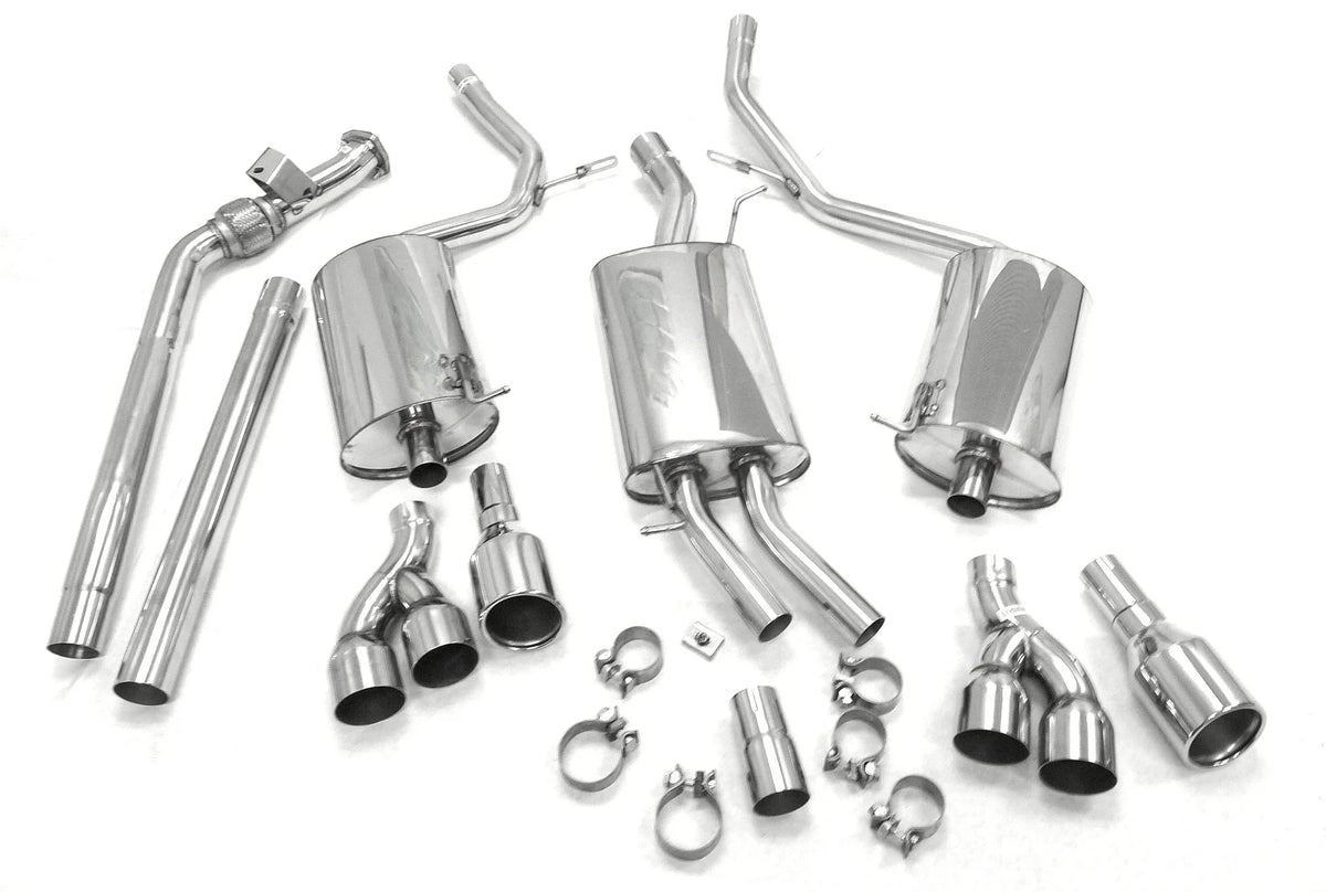 S/S Catback Exhaust Fitment For 2005 to 2008 Audi A4 2.0L FWD AT Only By OBX-RS