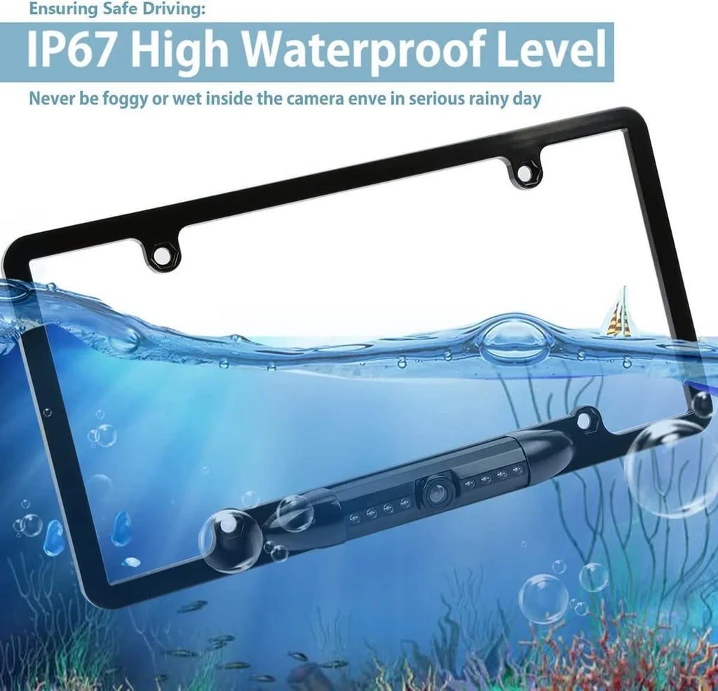 CAM108 Backup Camera License Plate HD Night Vision Rear View 170° Angle Waterproof appropriate with Pioneer Car Radio DMH-100BT DMH-WT8600NEX DMH-160BT DMH1770NEX AVH-120BT AVH-210EX AVH-2550NEX