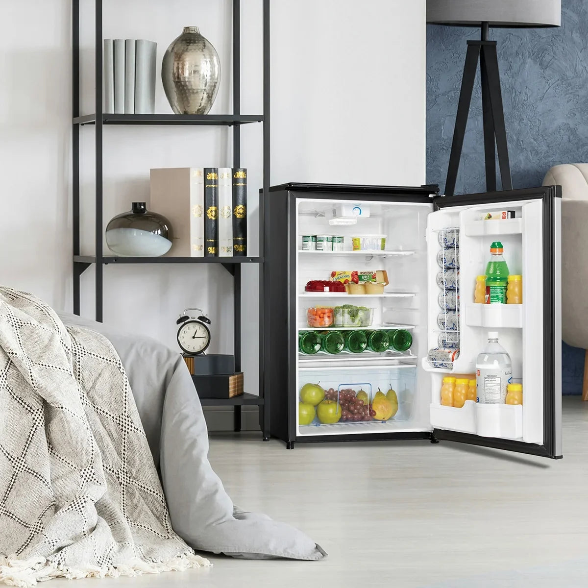 Danby DAR044A4BSLDD 4.4 Cf All Refrigerator Auto Defrost Glass Cantilever Shelves Estar