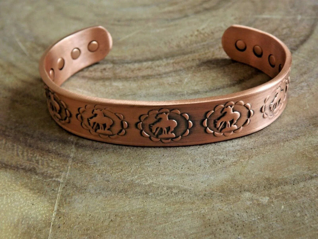 Copper Magnetic Bracelet Pure Copper Arthritis Pain Therapy Cuff   End of Trail